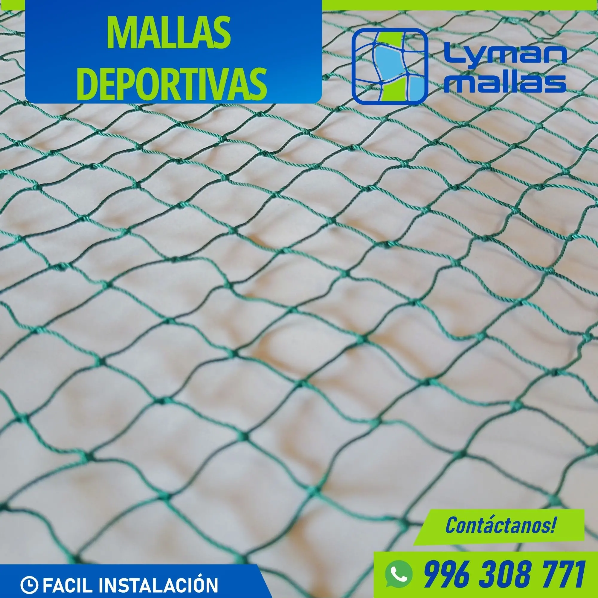 Mallas resistenete para campo deportivo