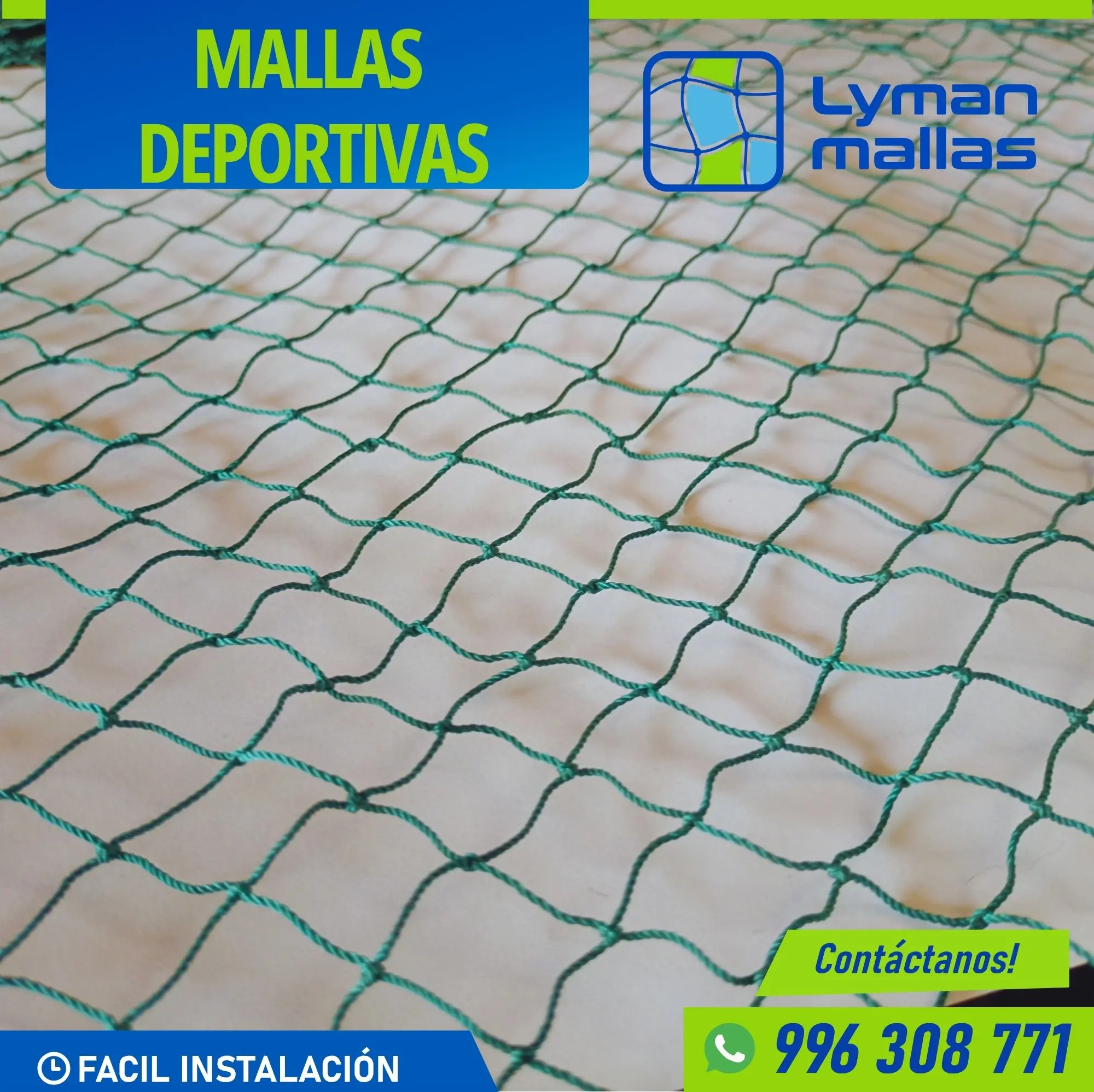 Mallas resistenete para campo deportivo