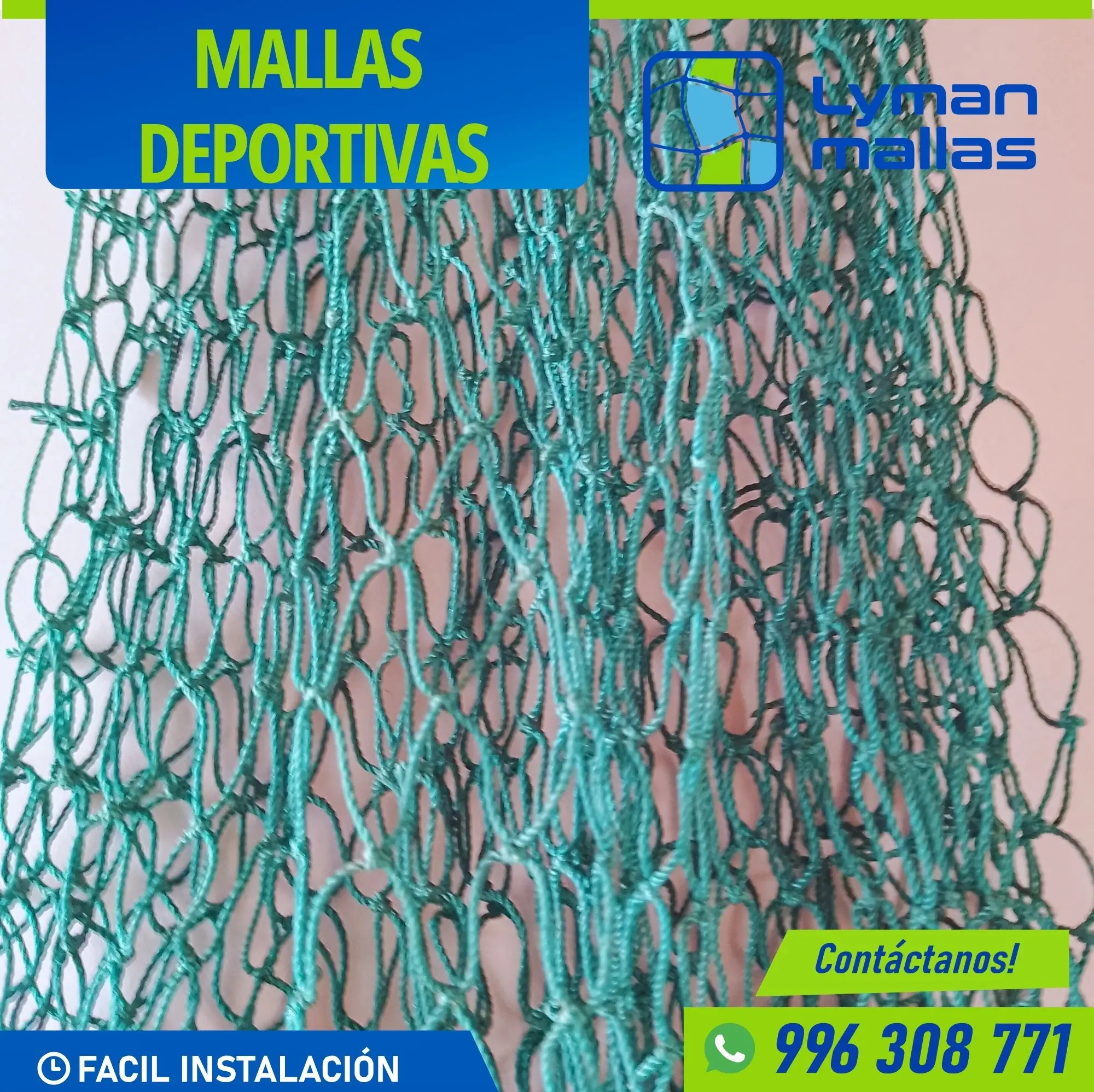 Mallas resistenete para campo deportivo