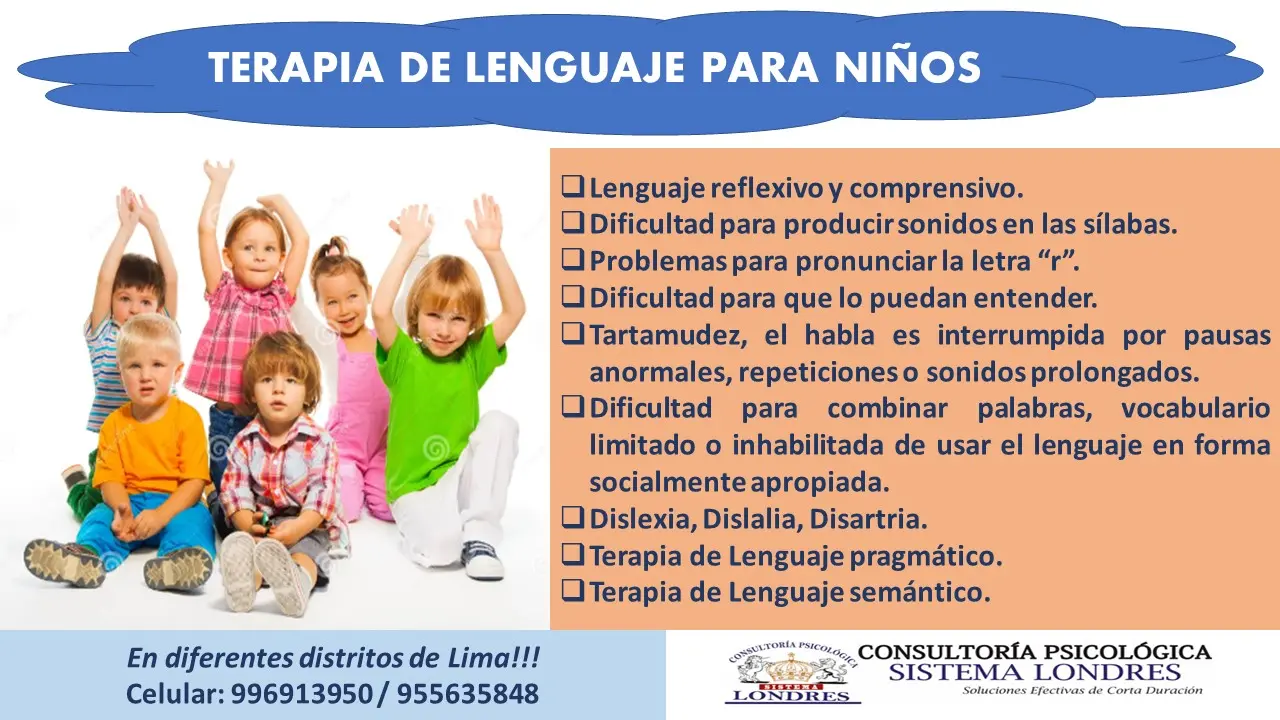 TERAPIA DE LENGUAJE PARA NIÑOS