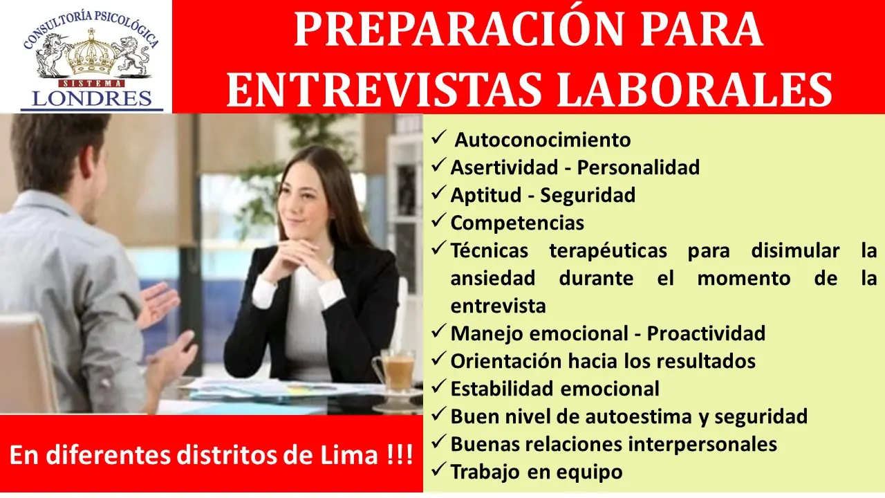 PREPARACIÓN PARA ENTREVISTAS LABORALES