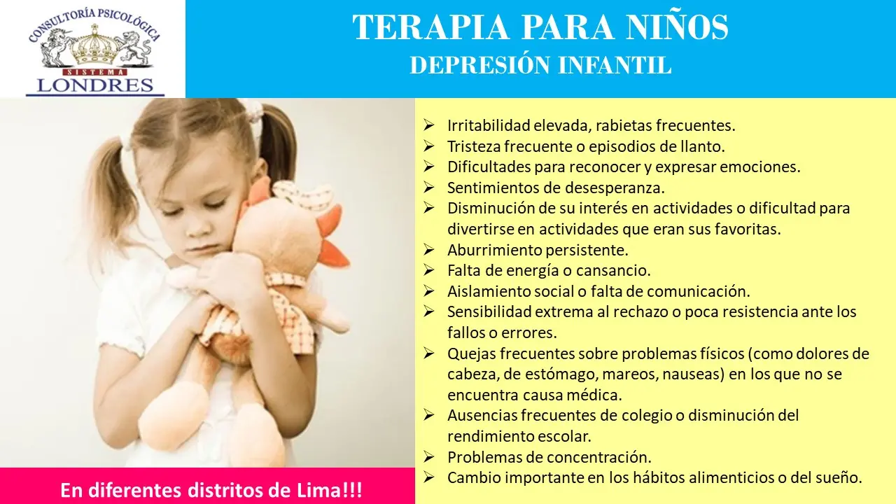 TERAPIA PARA NIÑOS DEPRESIÓN INFANTIL