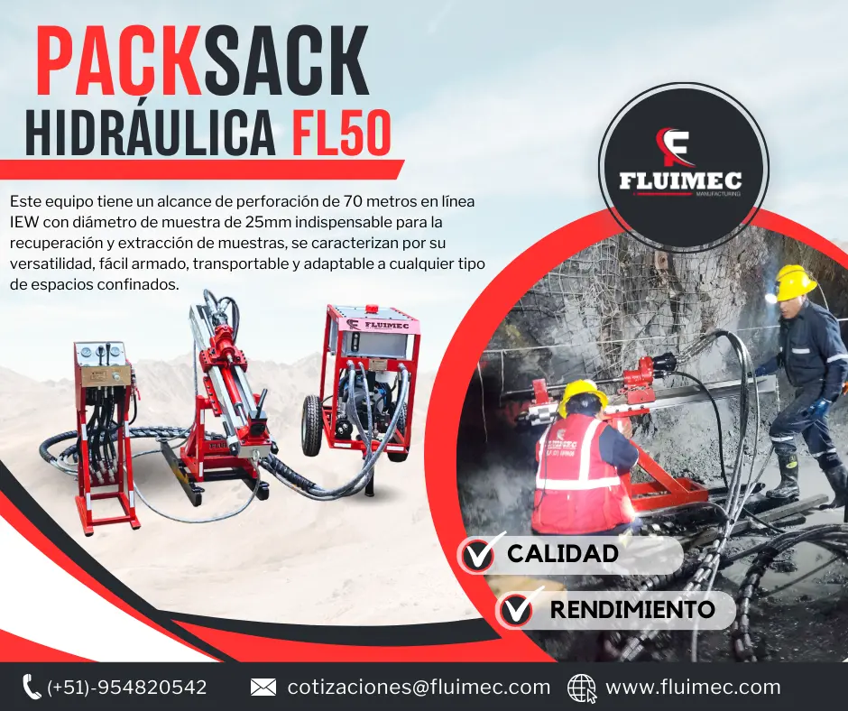 PACKSACK HIDRAULICA FL50 equipo para mineria 