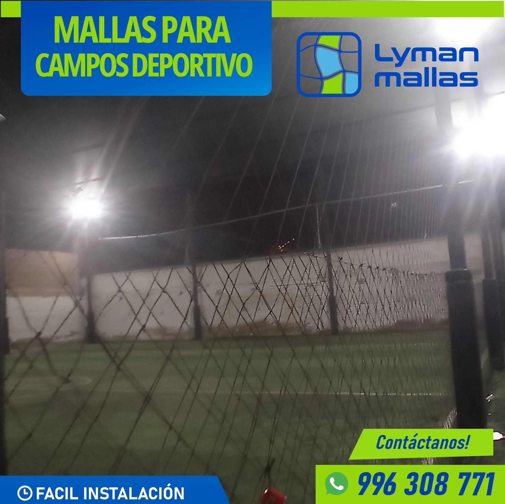 La elección inteligente para tu cancha Lyman Mallas 