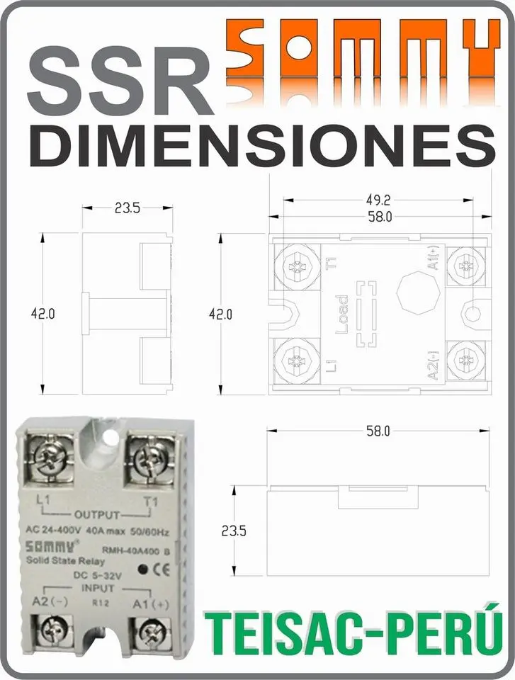 SOMMY SSR RELE DE ESTADOS SOLIDOS TEISAC