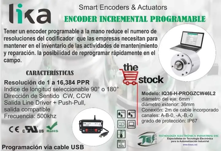 LIKA CODIFICADOR INCREMENTAL ENCODER PROGRAMABLES TEISAC