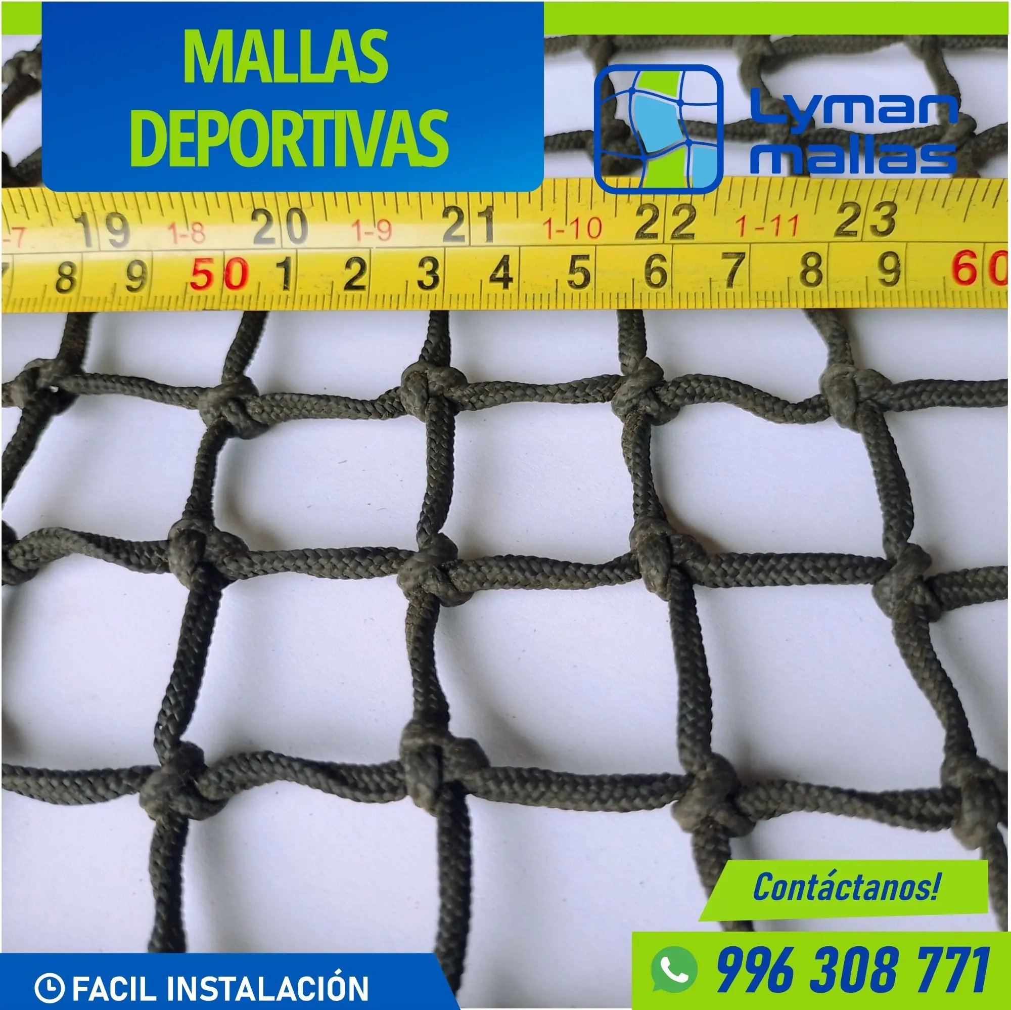  Malla Deportiva de Lyman Mallas Seguridad y Rendimiento 