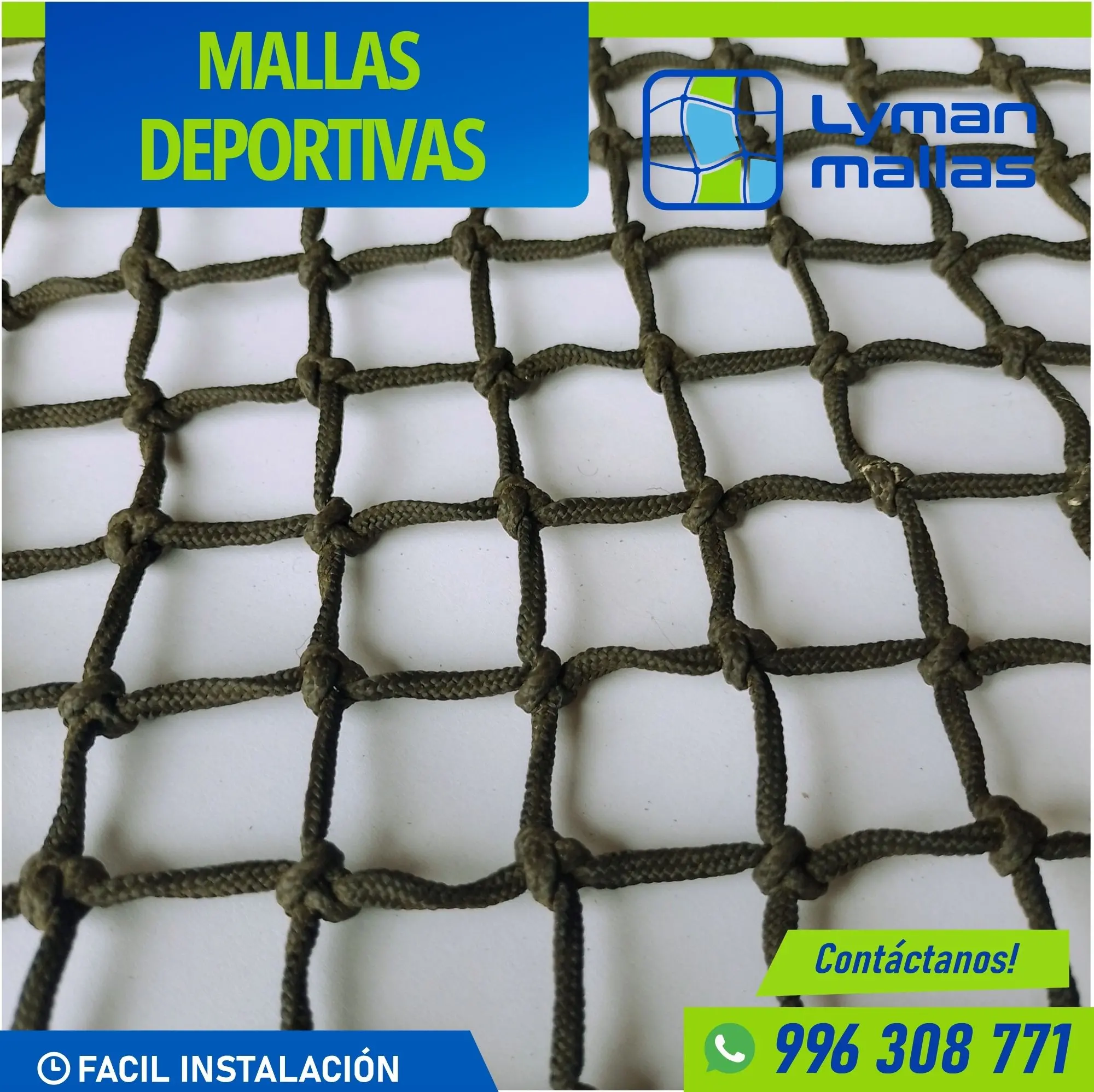  Malla Deportiva de Lyman Mallas Seguridad y Rendimiento 