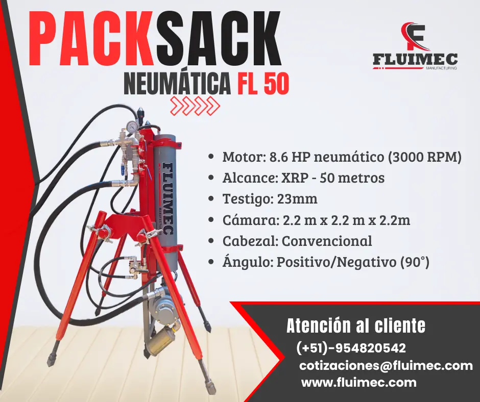  PACKSACK NEUMATICA FL-50 trabajos en superficie 