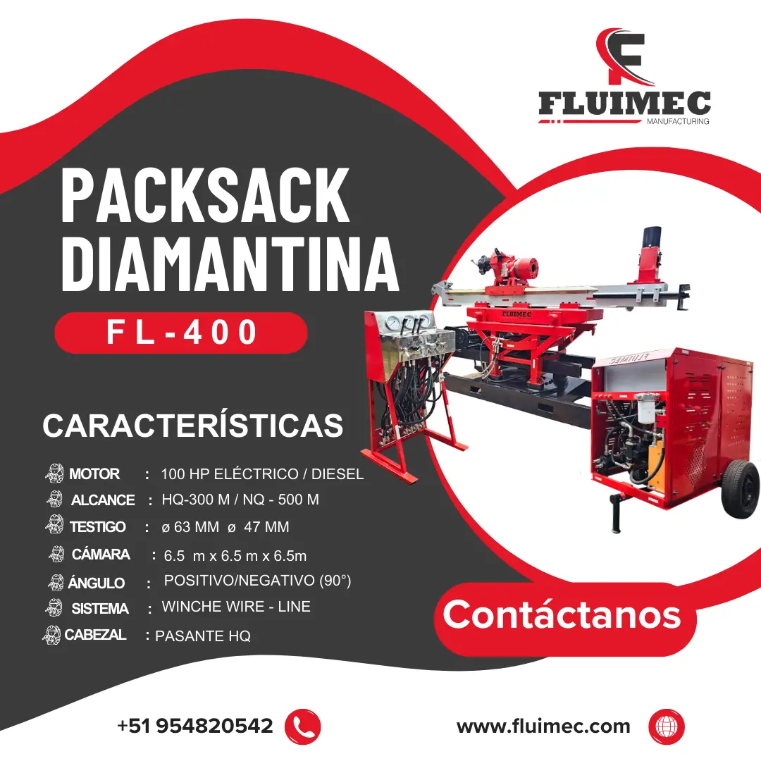 PACKSACK DIAMANTINA FL400 minera de superficie