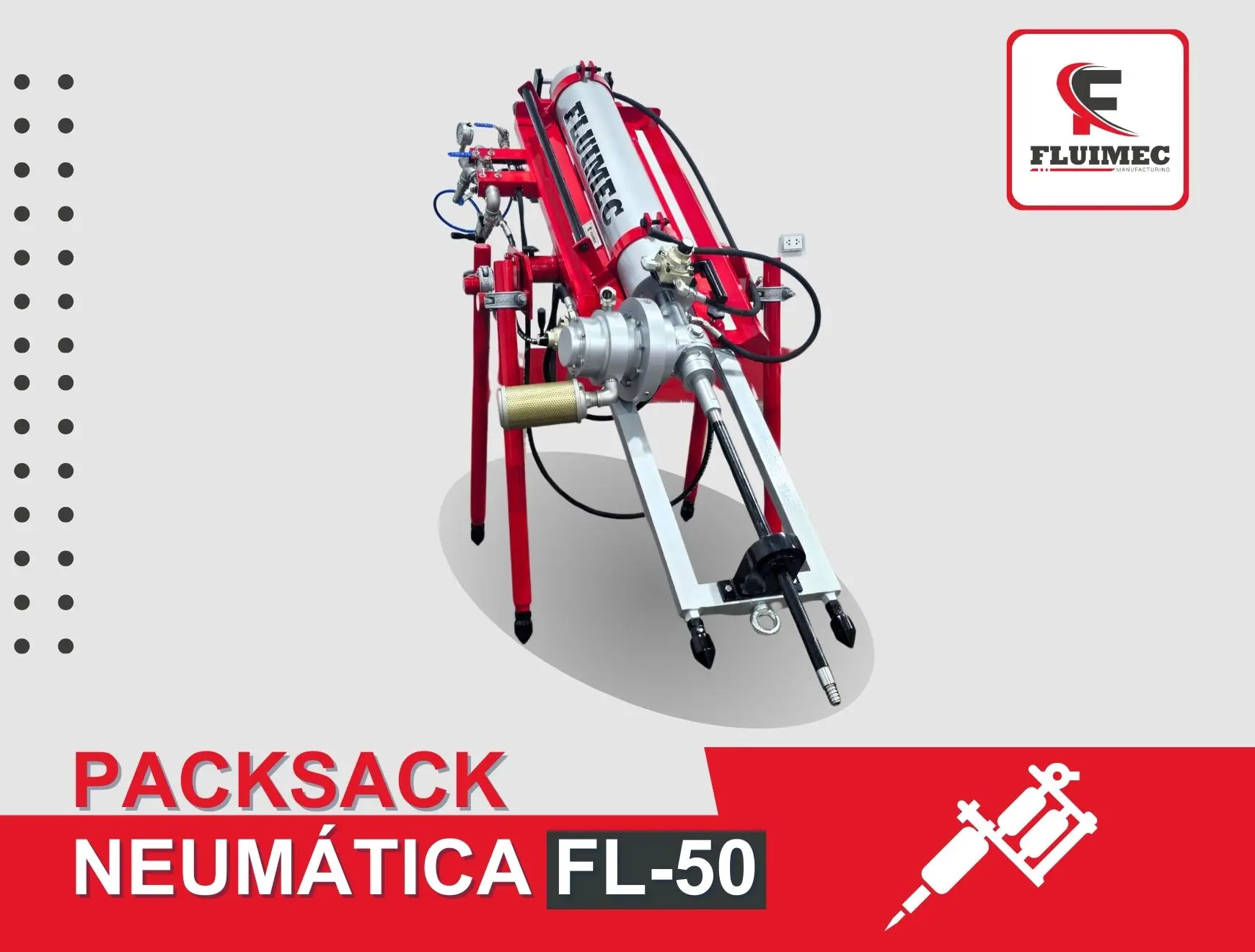 PACKSACK NEUMATICA FL-50 trabajos en mineria sondaje minero