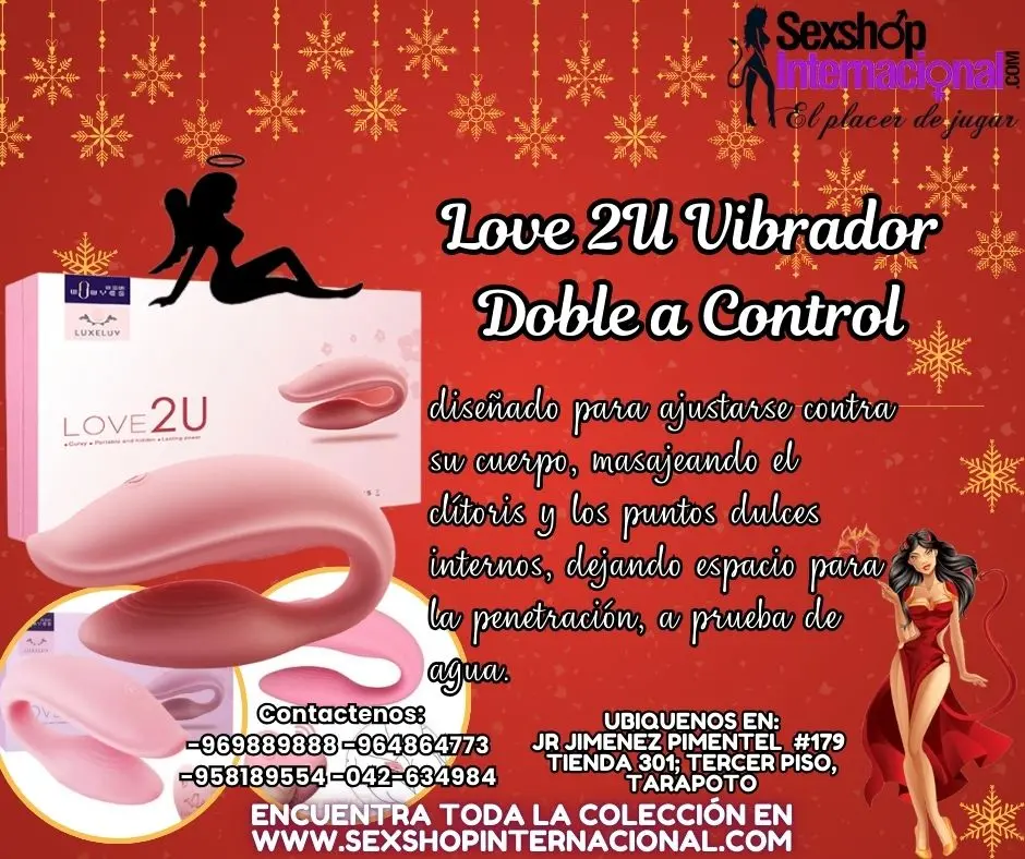 LOVE 2U DOBLE ESTIMULADOR DE PLACER REOMOTO