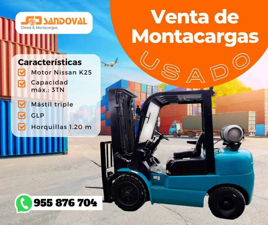 Venta de Montacargas Containero 3 TN