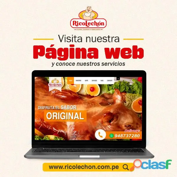 Pierna Costillar y Panceta de lechon especial en Ricolechon