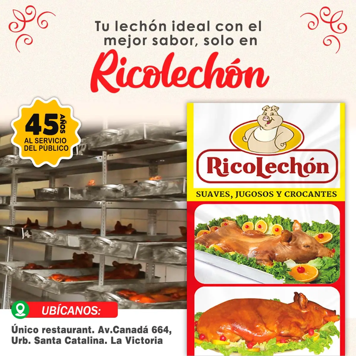 Buffet delicioso para tus Fiestas Navideñas con Ricolechon
