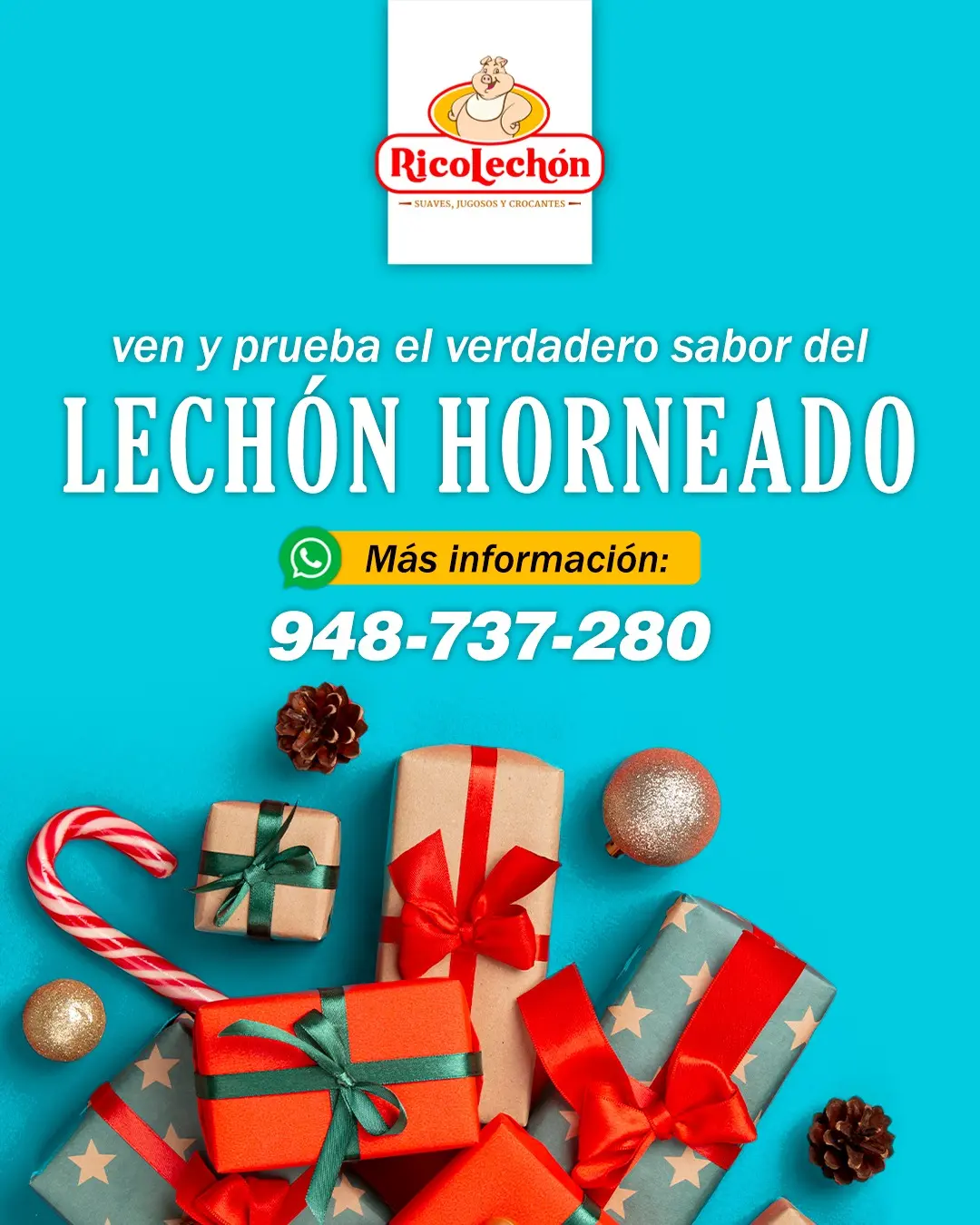  La Navidad se disfruta mejor con un delicioso baby lechón 