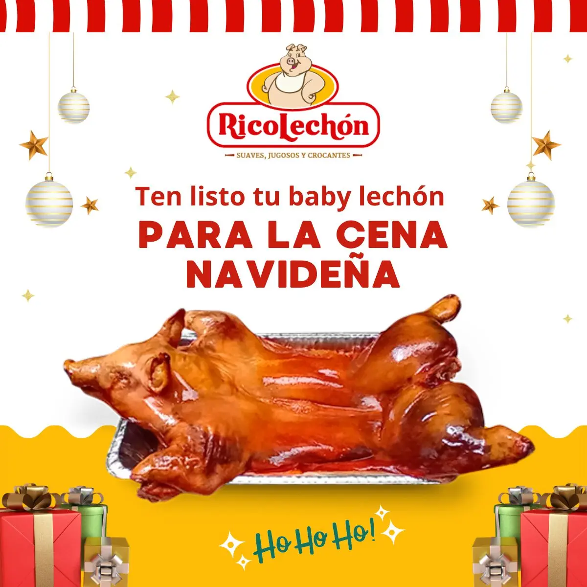Sánguche de lechon horneado para tus Fiestas Navideñas 2024