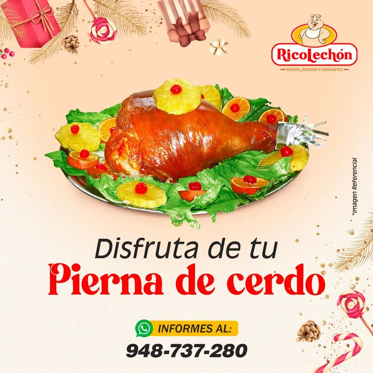 El lechon más delicioso esta en Ricolechon 