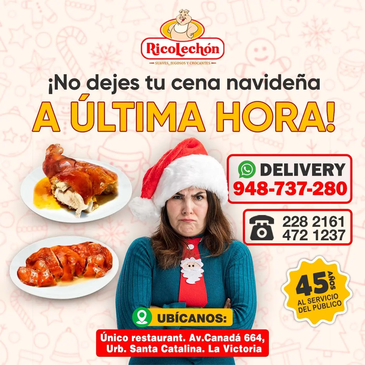  La Navidad se acerca y no puede faltar tu lechón horneado 