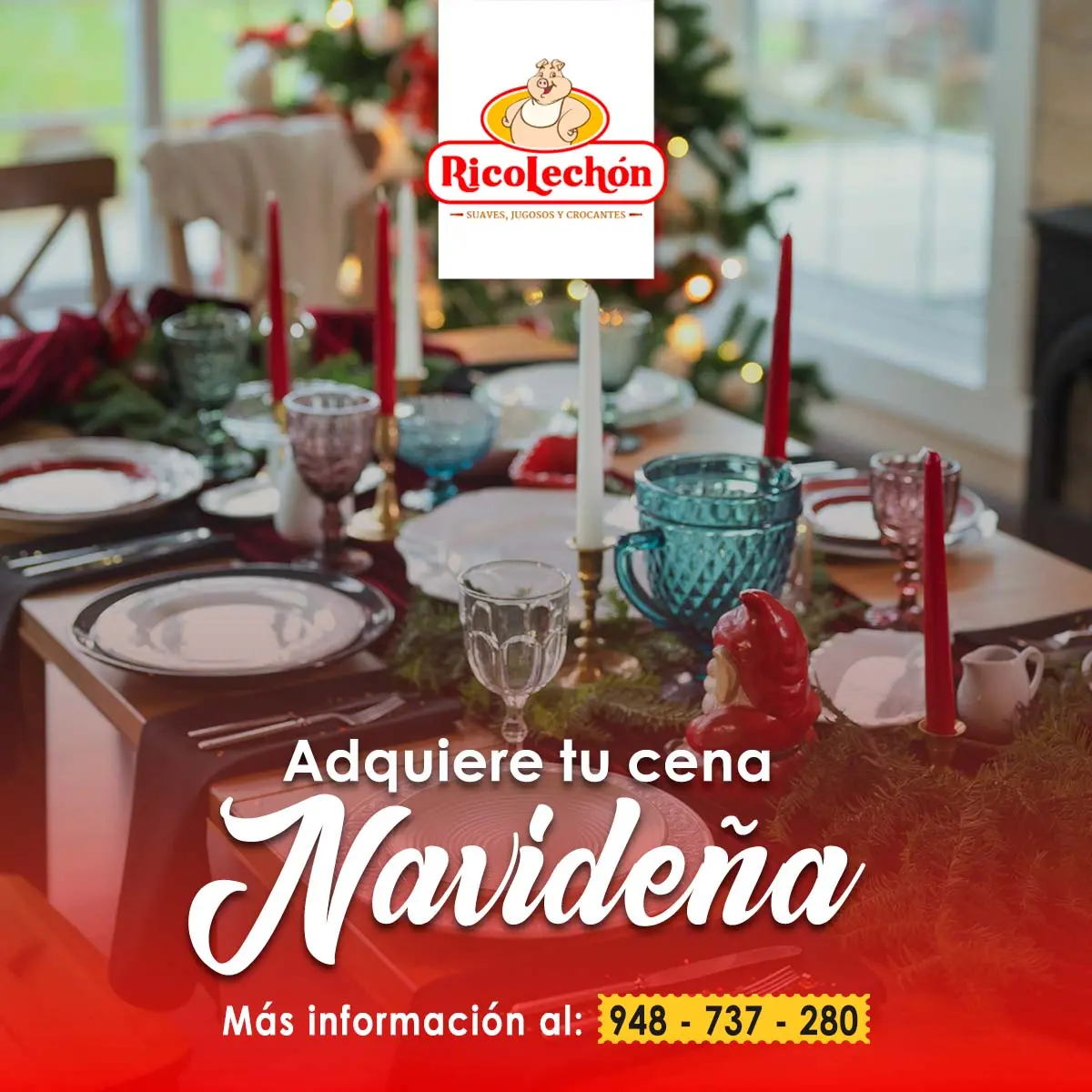RicoLechón horneado El sabor de la Navidad en cada bocado 