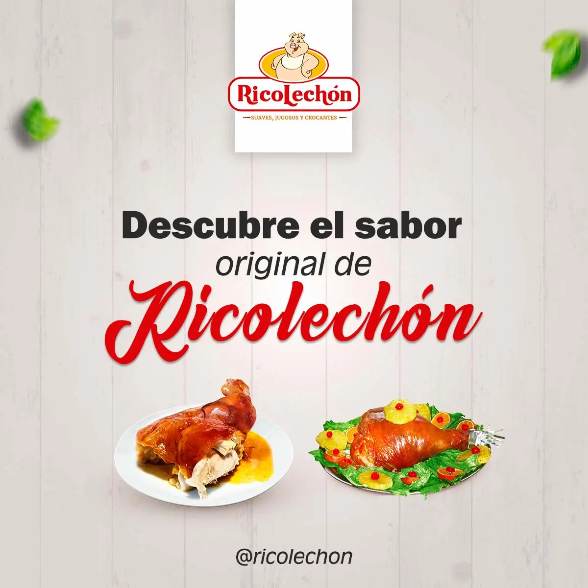 RicoLechón horneado El sabor de la Navidad en cada bocado 