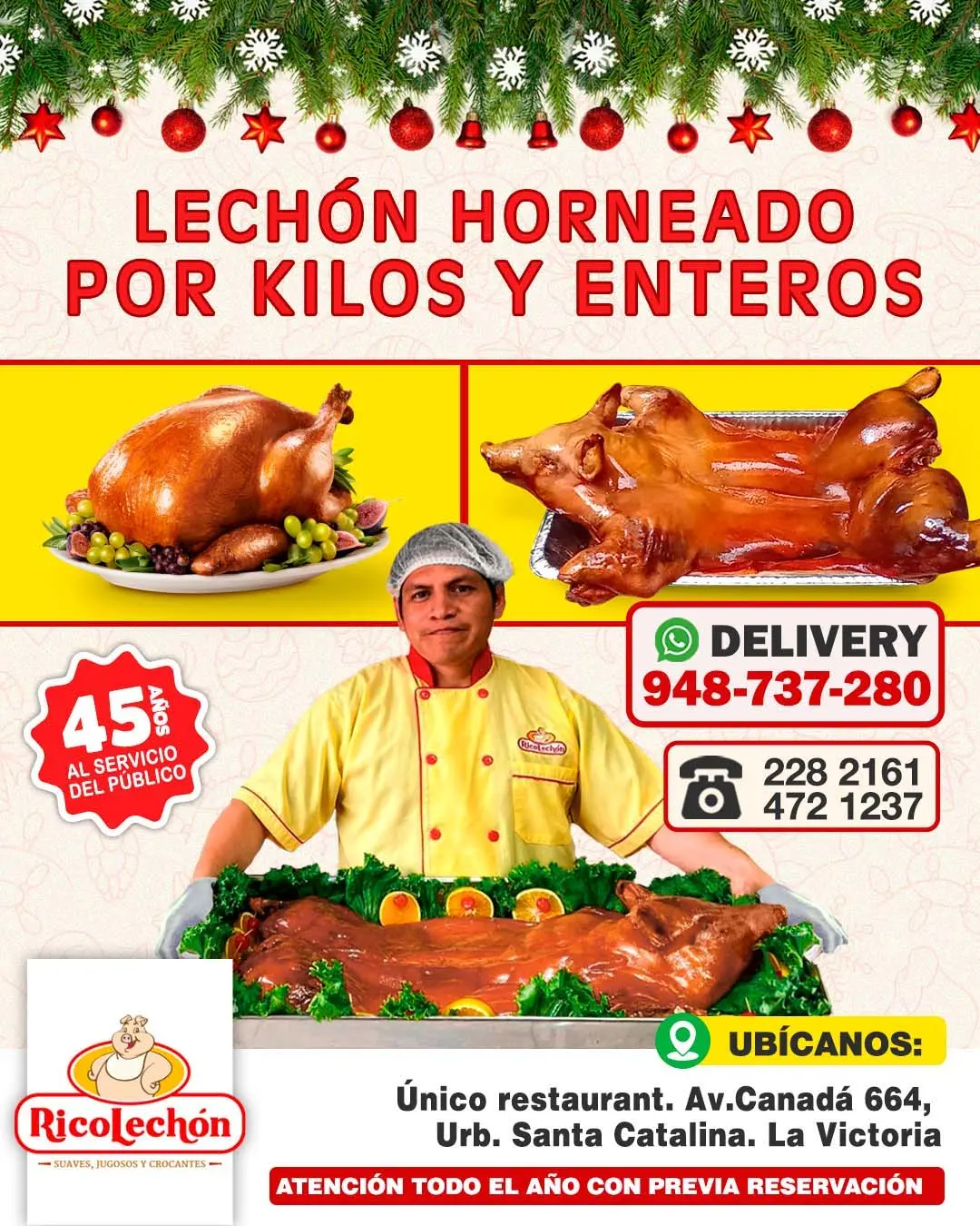 Desayunos Navideños a Delivery