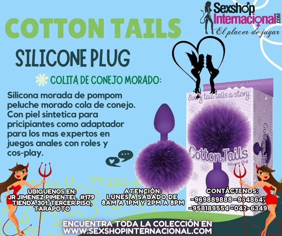 COTTON TAILS SILICONE PLUGS SUAVE Y PLACENTERO