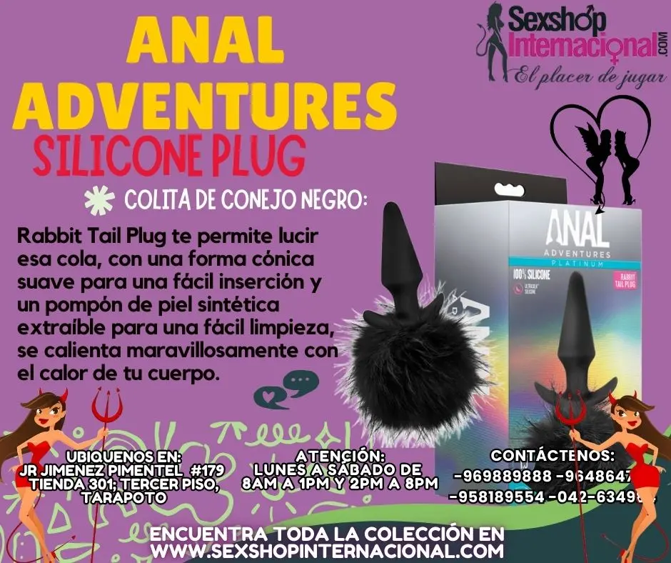 JUGUETE ADVENTURES SILICONE PLUG GUSTO Y PLACER