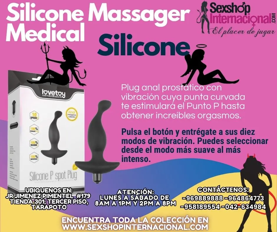 SILICONE MASSAGER MEDICAL ORGASMOS E INTENSIDAD