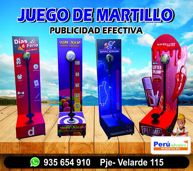 Juego de Martillo de 2.20 mt de altura