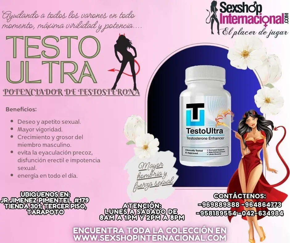 TESTOULTRA POTENCIAMIENTO Y DOBLE DE DURACION SEXUAL