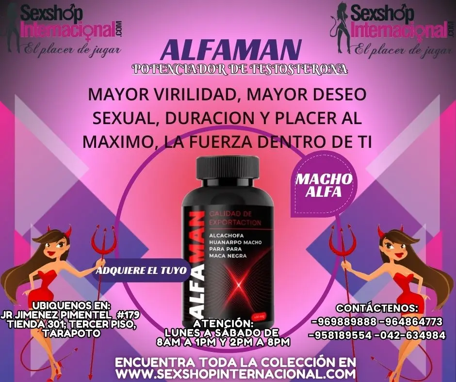 ALFAMAN MAYOR VIRILIDAD Y HOMBRIA PARA SER ALGUIEN DESEADO