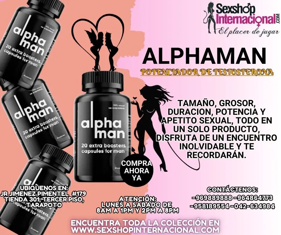 ALPHAMAN LA MAXIMA HOMBRIA Y DURACION EN TUS ENCUENTROS INTIMOS