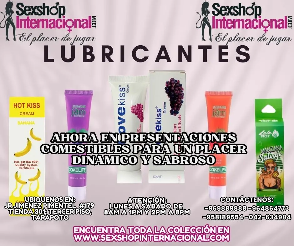 LUBS COMESTIBLES PARA UNA EXPERIENCIA SABROSA Y DESLIZANTE