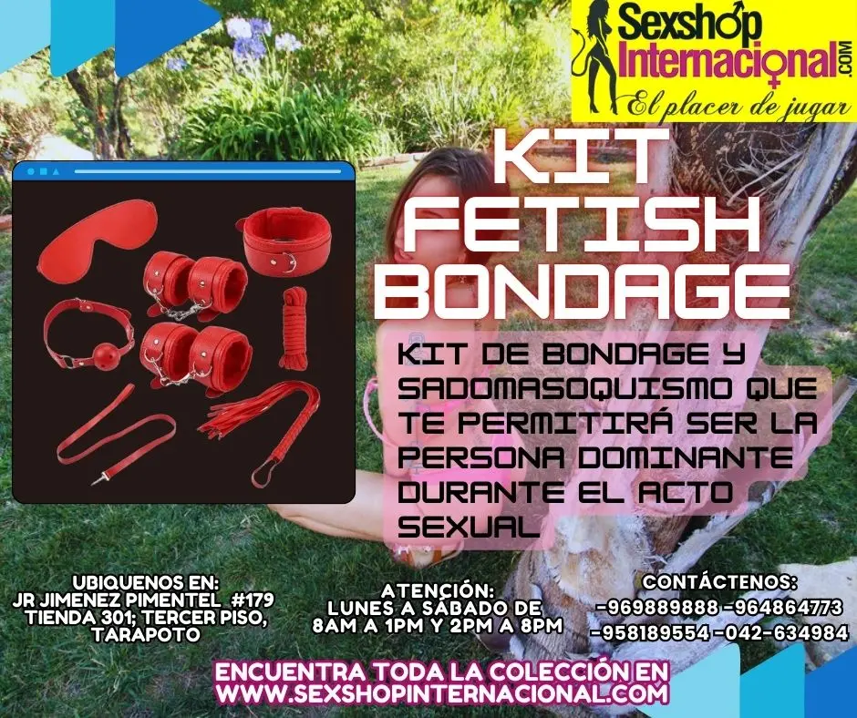 KIT FETICHISMO BONDAGE EN PAREJA Y DIVERSION