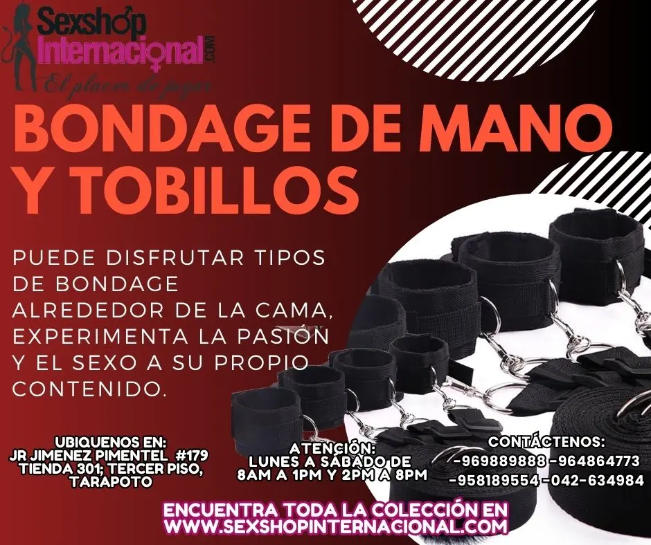 EL JUEGO PARA MANOS Y TOBILLOS BONDAGE PARA TUS FANTASIAS