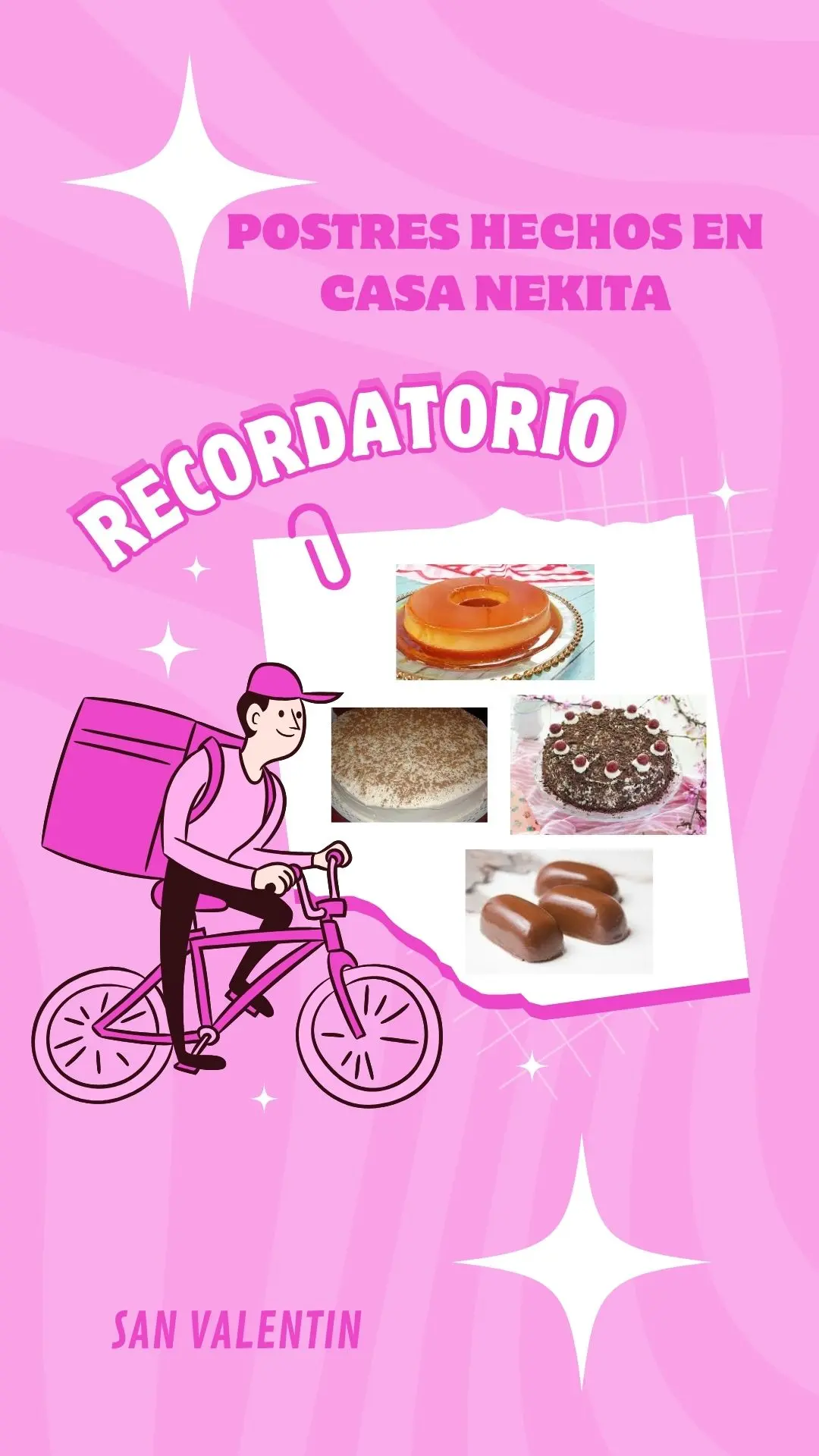 Reserva Ya tus Postres tradicionales para compartir en San Valentín
