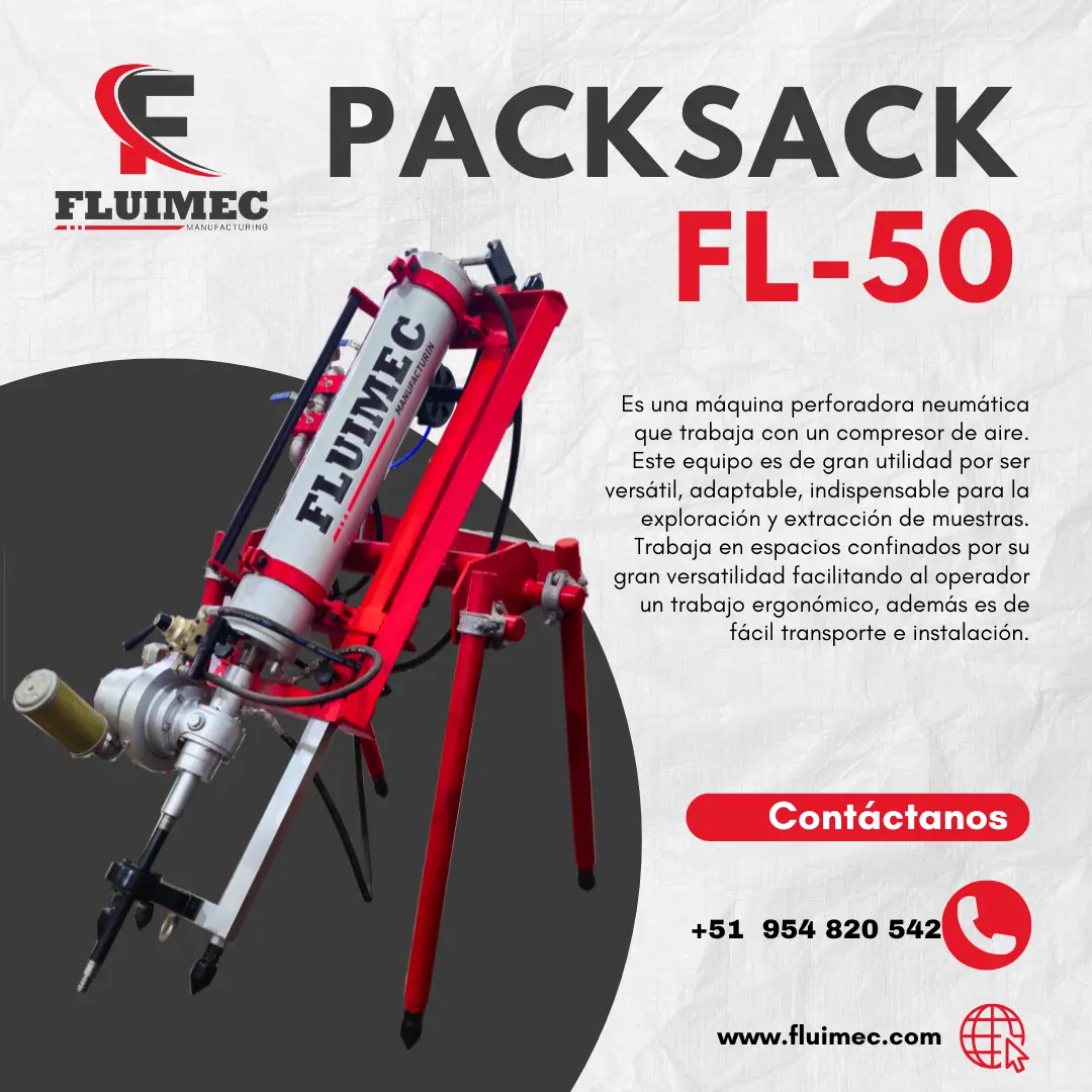 PACKSACK NEUMÁTICA FL50 equipo para mineria 