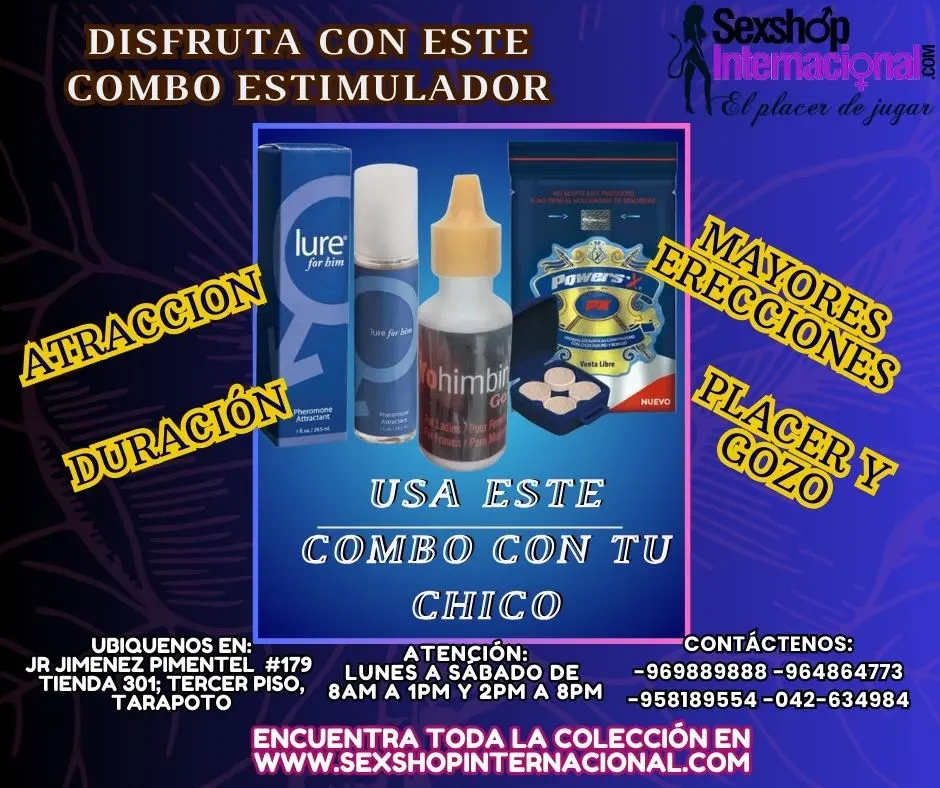 COMBO ESTIMULADOR PARA CABALLERO