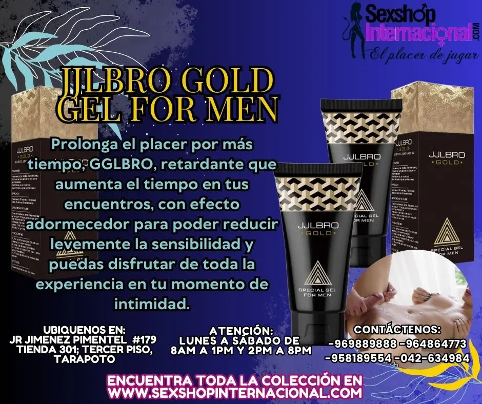 GEL DESARROLLADOR RETARDANTE JJGBRO FOR MEN