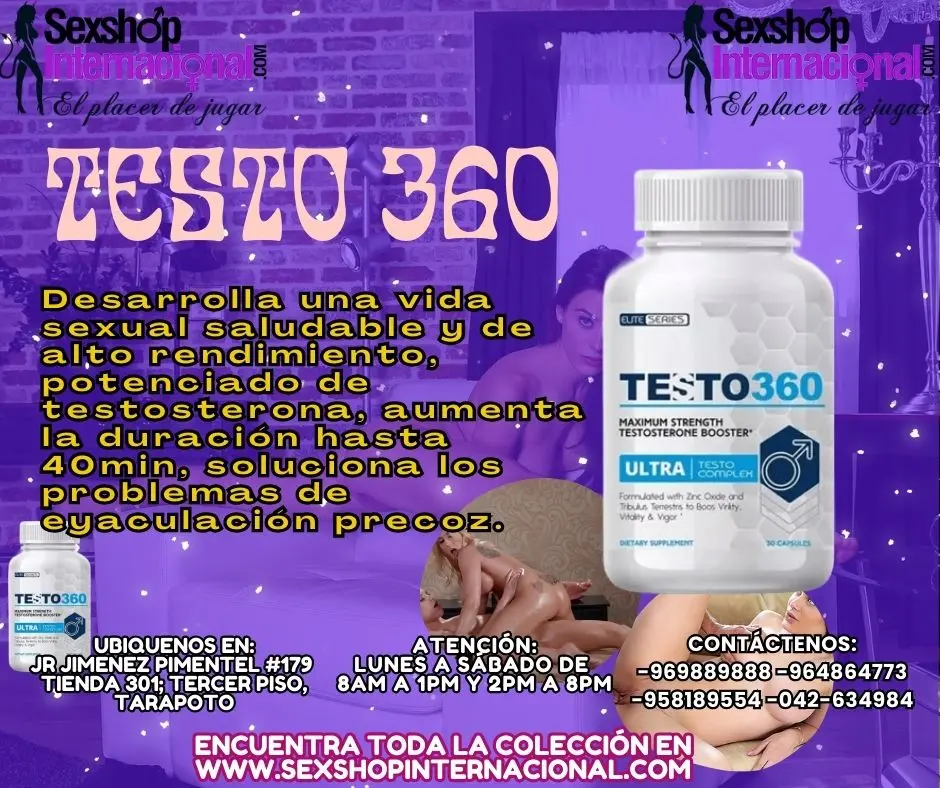 VIDA SEXUAL ACTIVA PLENA Y SALUDABLE CON TESTO360