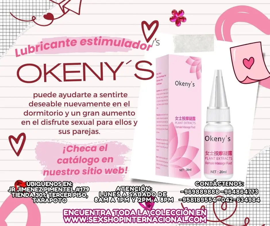 OKENY S DISFRUTA DEL PLACER EN TU ZONA INTIMA INTENSIFICADO AL MAXIMO