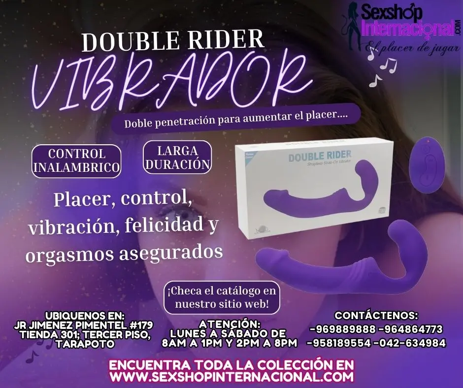 JUGUETE DE LARGA DURACION Y TENER DOBLE PLACER DE PENETRACION