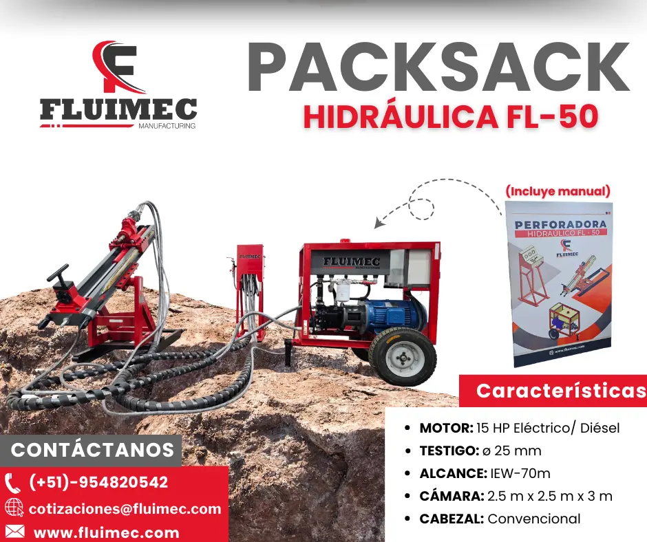 PACKSACK HIDRÁULICA FL50 trabajos en superficie 