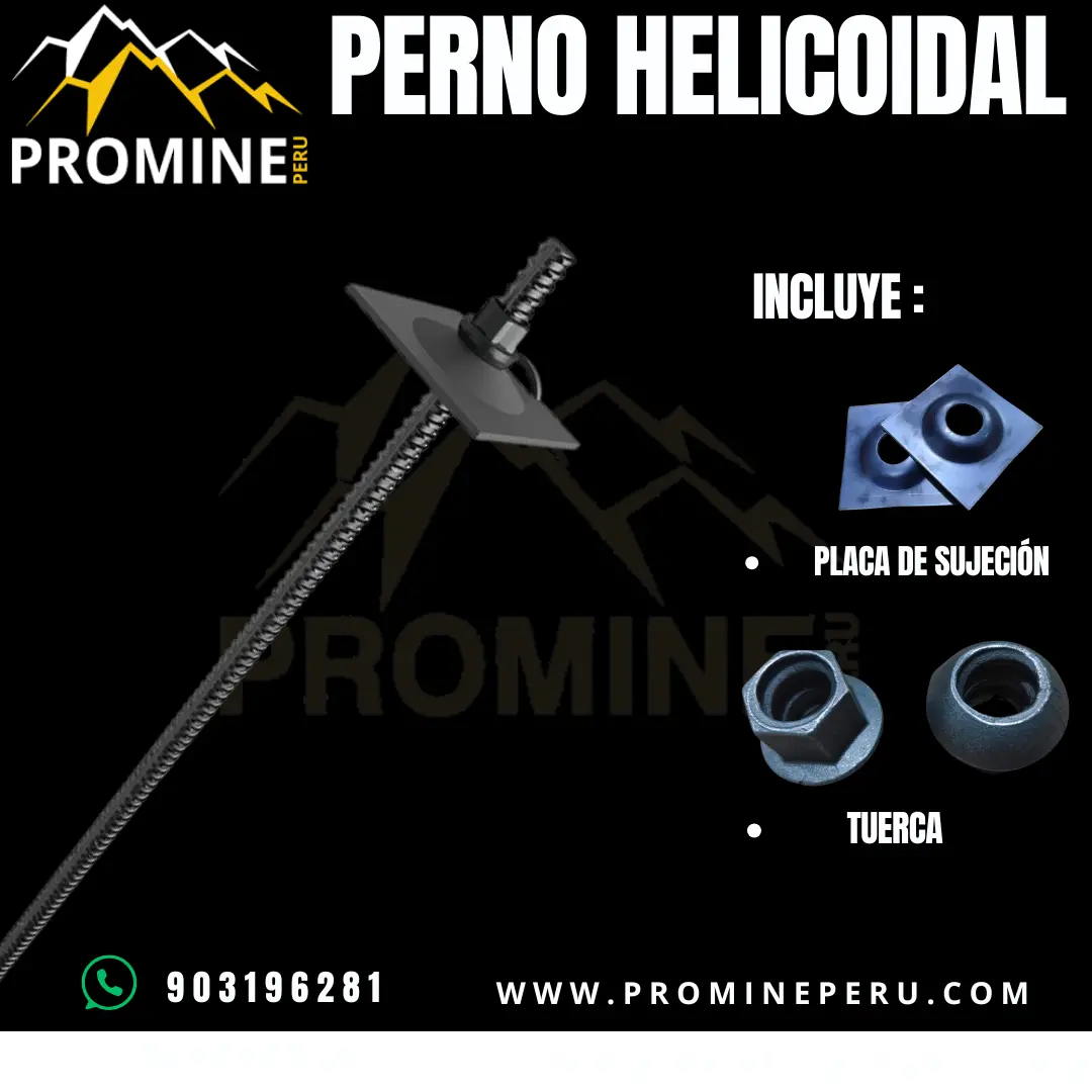 PERNO HELICOIDAL ANCLAJE SEGURO Y RESISTENTE