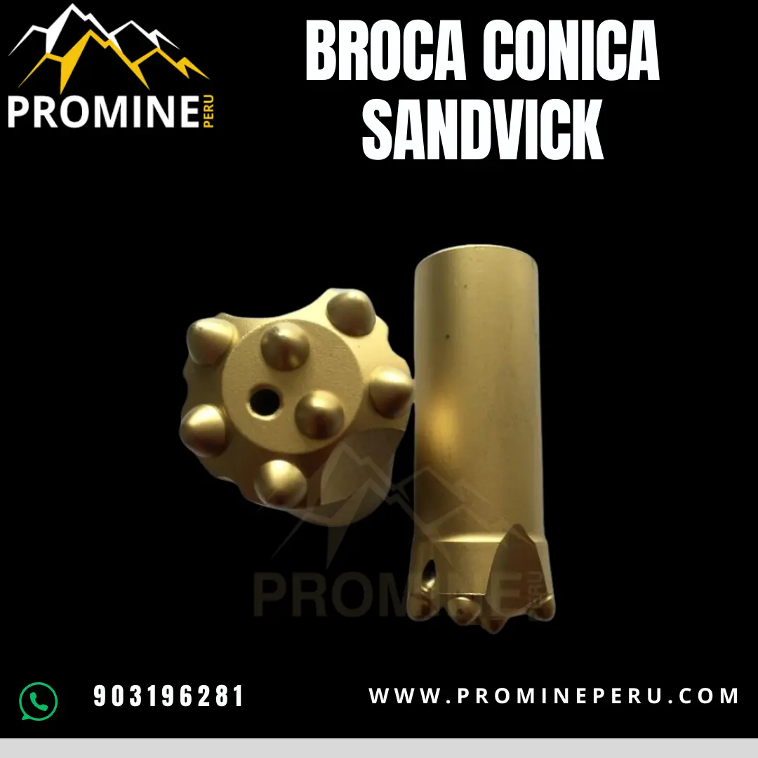 BROCA CÓNICA SANDVIK PERFORACIÓN RESISTENTE Y PRECISA