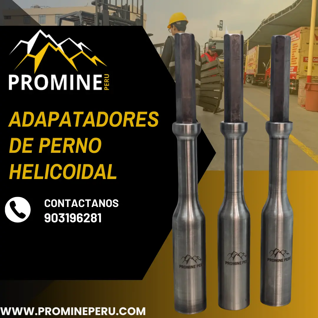 ADAPTADORES PERNO HELICOIDAL CONEXIÓN SEGURA Y RESISTENTE
