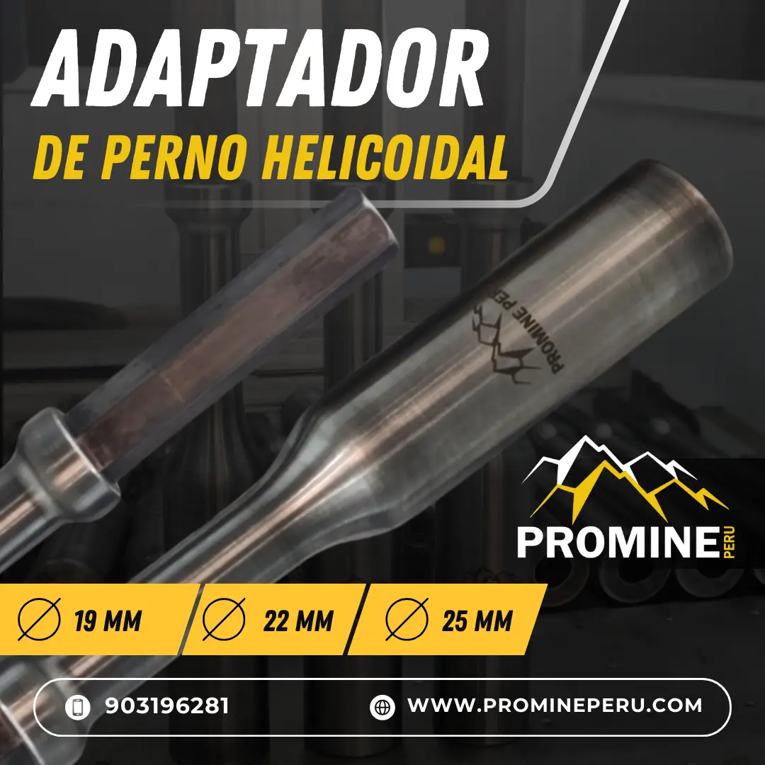ADAPTADOR PERNO HELICOIDAL CONEXIÓN SEGURA Y RESISTENTE