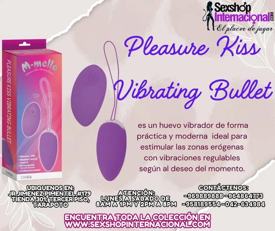 PLEASURE KISS VIBRATING BULLET EXCELENTE OPCION PARA TI