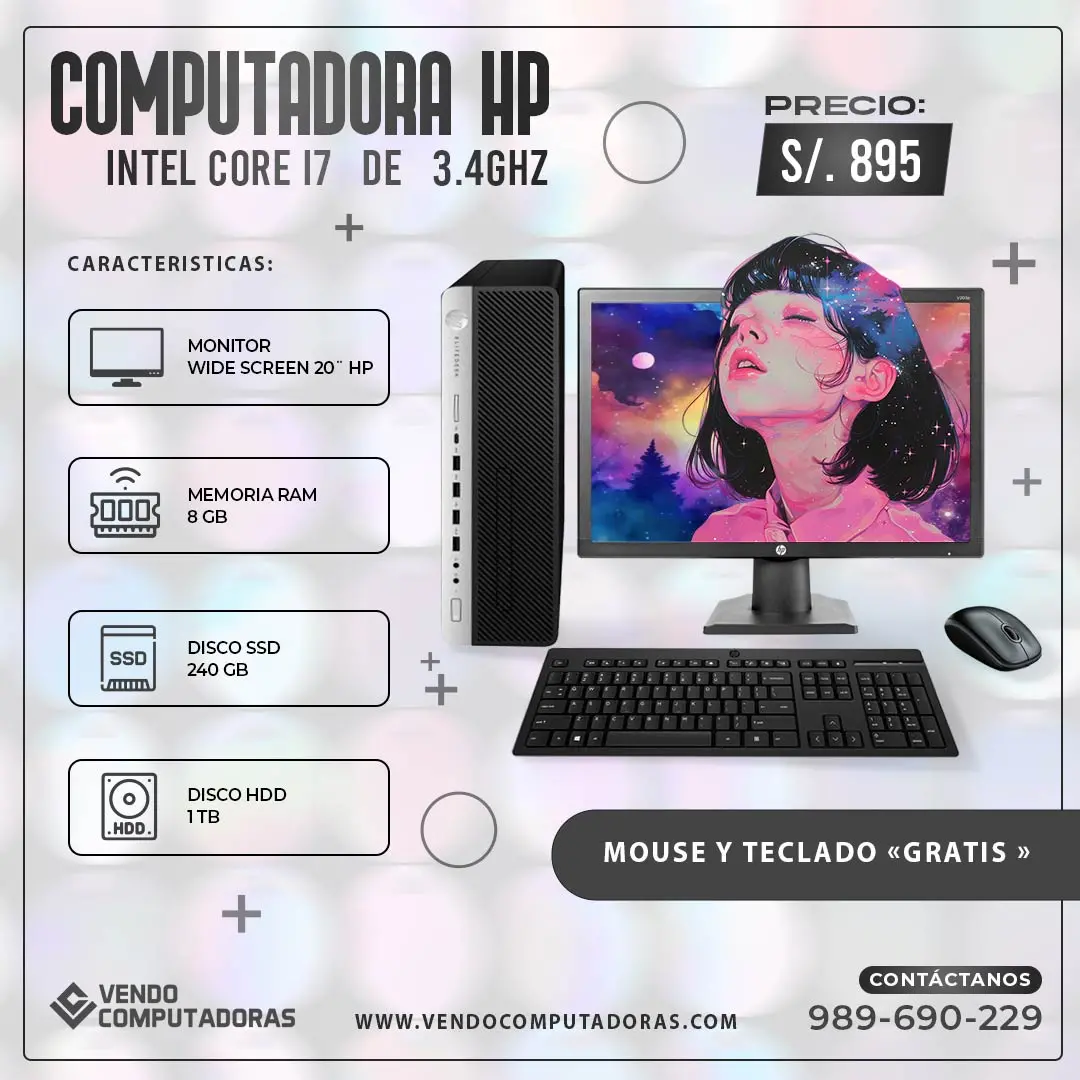 COMPUTADORA HP INTEL CORE I7